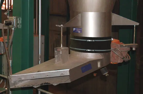 Buna-N Rubber Nitrile Tubing Flex Connector on Brick Plant Feeder