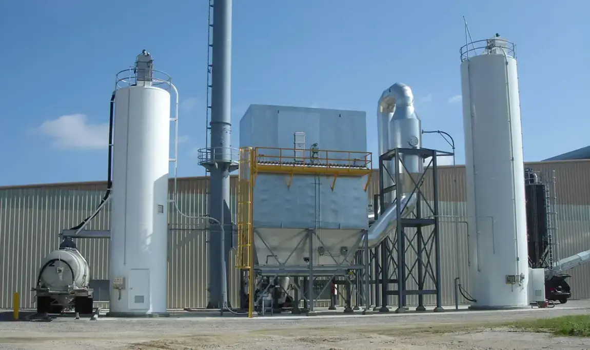 Dust Collection for Dry Bulk Tank System