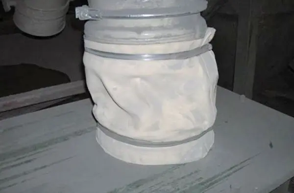 Neoprene Coated Nylon Flex Connector on Industrial Mixer