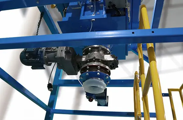 Silicone Flex Connector on Industrial Bulk Bag Unloader