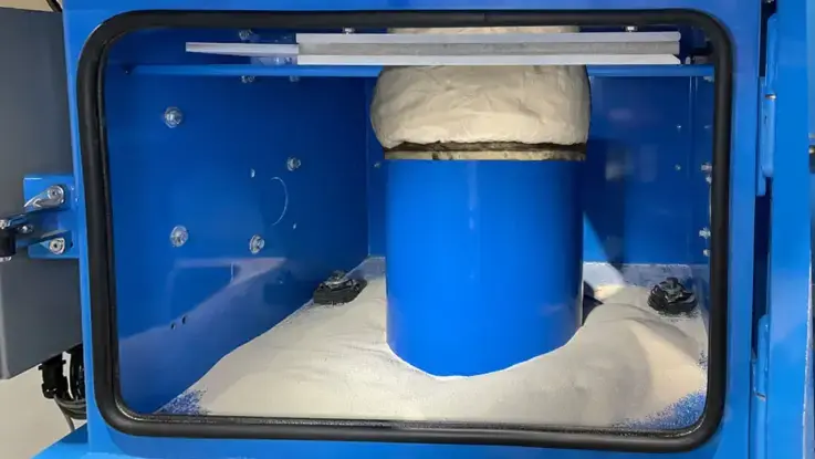 Super Sack Unloader Containing Spills Super Sack Unloader Access Chamber