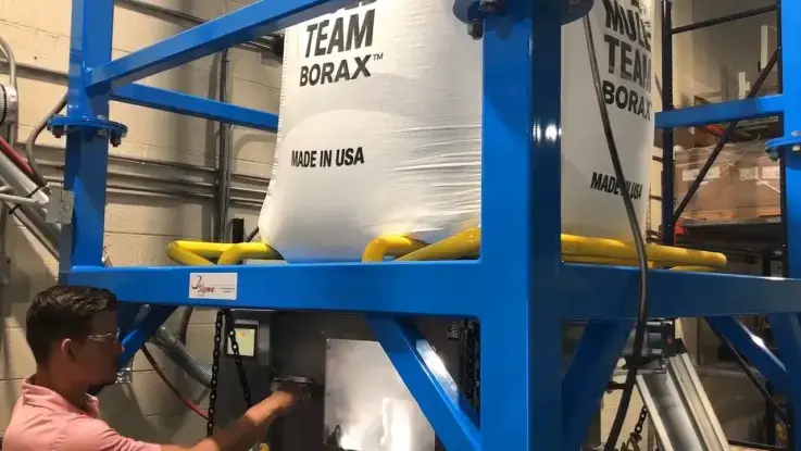 Super Sack Unloader Containing Spills Super Sack Unloader Access Chamber